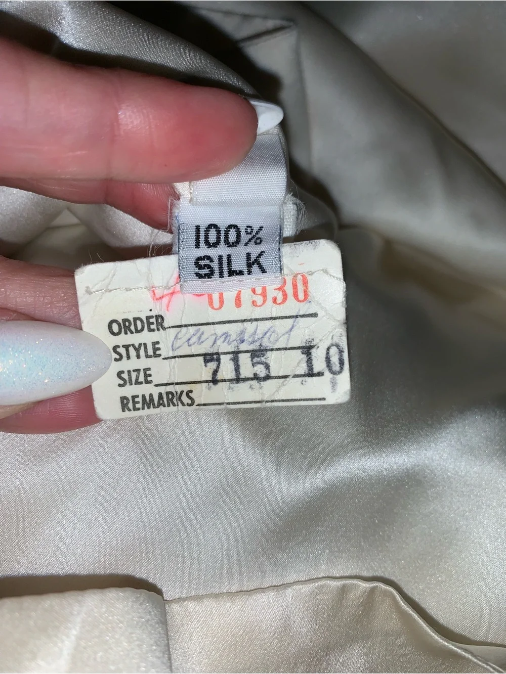 Vintage 80s 100% Silk Black Ivory Jeweled Button Top Size 10
